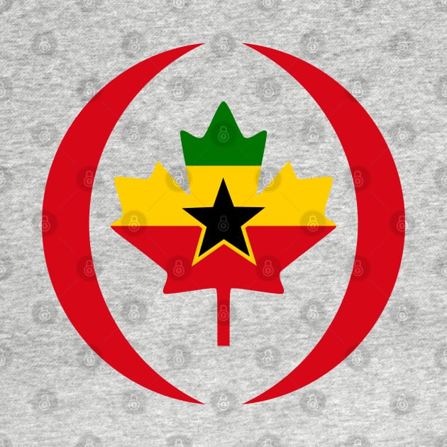 Ghanaian Canadian Multinational Patriot Flag Series by Village Values